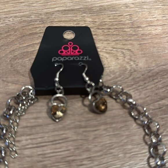 Paparazzi Silver and Gold Heart Jewelry Set - Picture 4 of 4